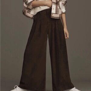 The Avery Maeve by Anthropologie Wide-Leg Pants corduroy edition
